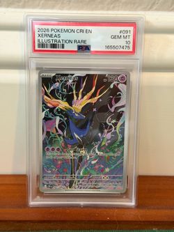 Pokemon Xerneas 091/086 IR PSA 10