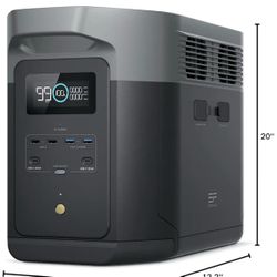 EF ECOFLOW Portable Power Station DELTA 2 Max 2048Wh, 2400W LiFePO4 Battery