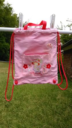 Vintage Strawberry Shortcake Drawstring Cloth Bag