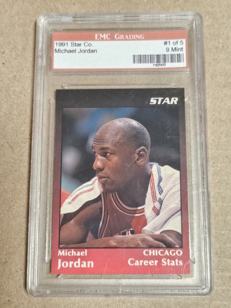 1991 Michael Jordan Promo Basketball Card Graded