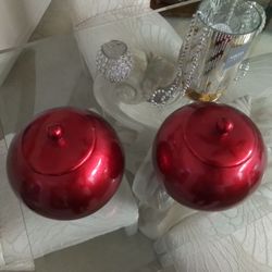 2 Decor Jars with removable lids