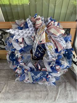 LA Dodgers wreath