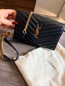 Saint Laurent YSL Envelope Chain Wallet Bag