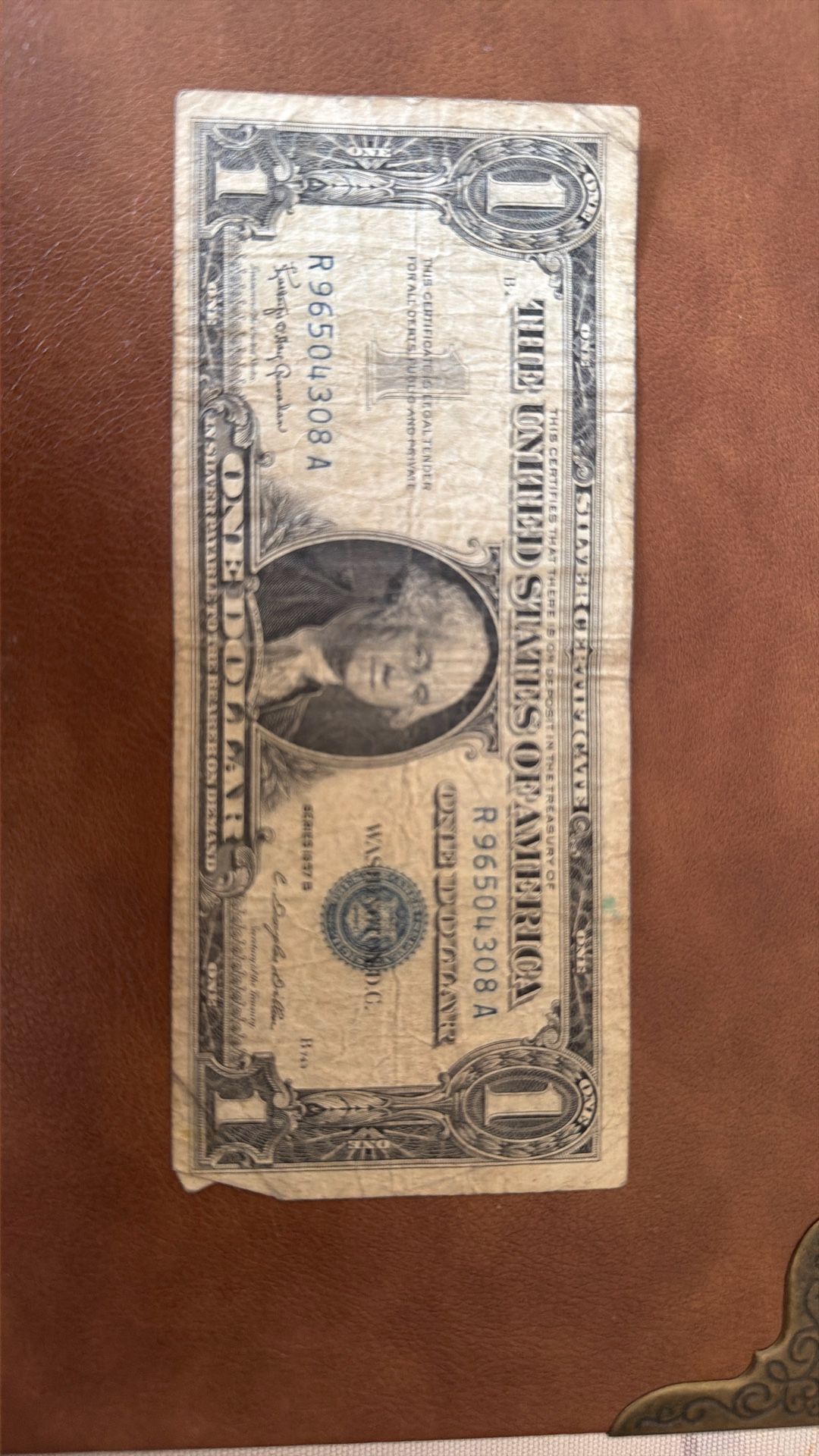1957 $1 Bill Blue Seal