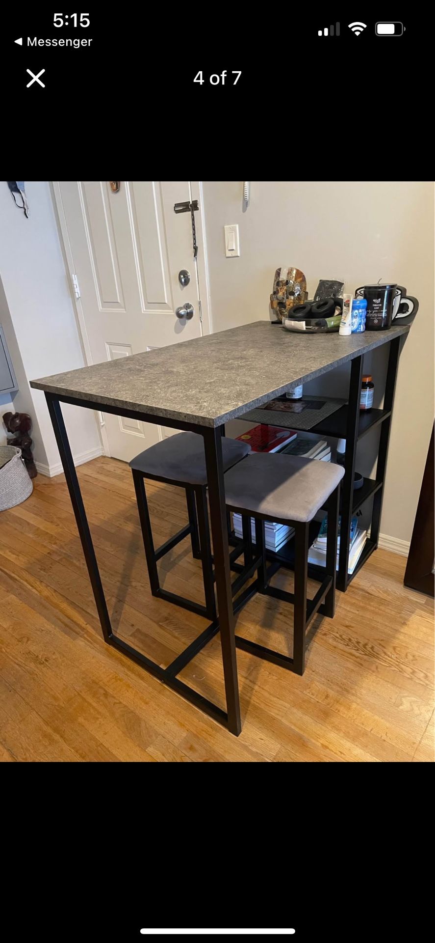 2 person counter height dinning table