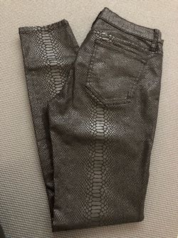 Bebe Snake Print Jeans 29”x 30”