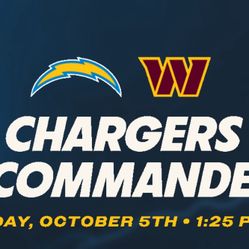 Chargers Vs CommandersTickets