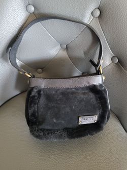 UGG Small Black Shearling Shoulder Bag