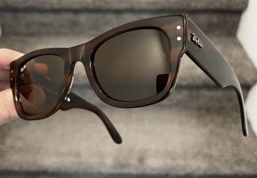NEW Ray-Ban RB0840s 51-21 Mega Wayfarer Sunglasses - Brown 