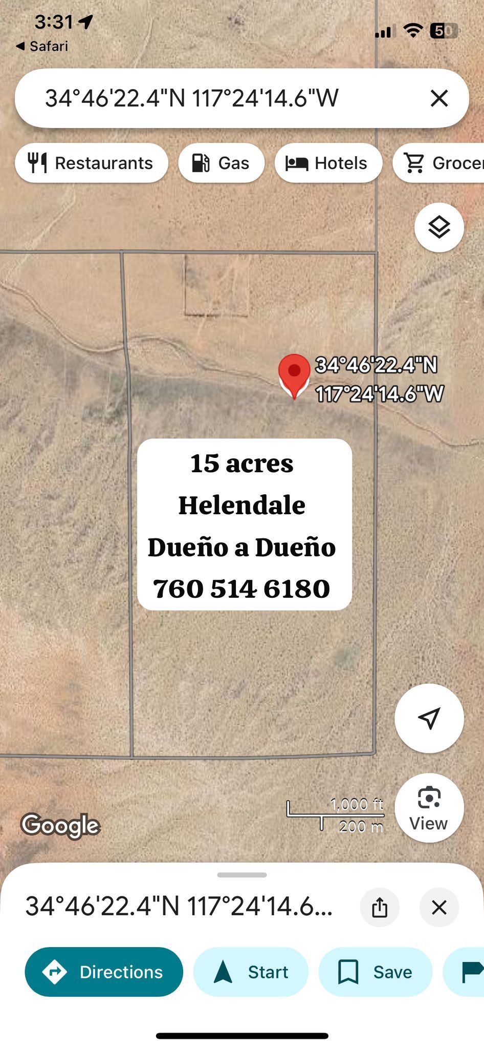 Terreno De Venta En Helendale 15 Acres Dueño A Dueño