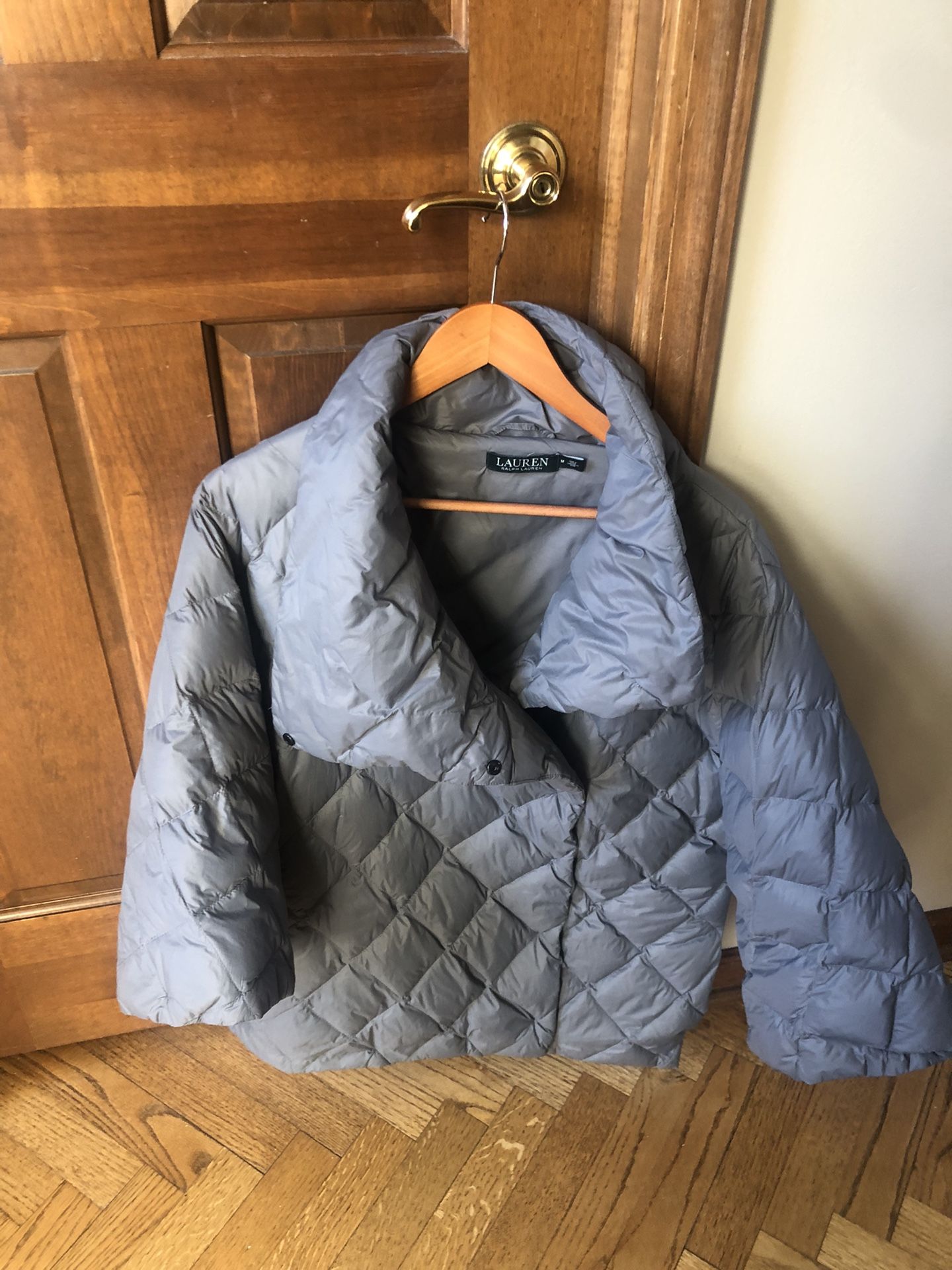 Women’s Gray Puffer Jacket By Ralph Lauren