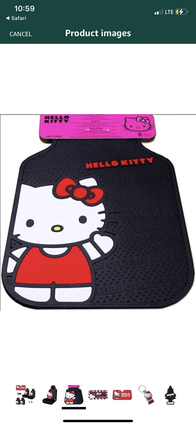 Hello Kitty Floor Mats $35 New In Package, Windshield Sunshade $15 New , Steering Wheel Cover New $18,seat Covers New $45/accesorios Hello Kitty Todo 