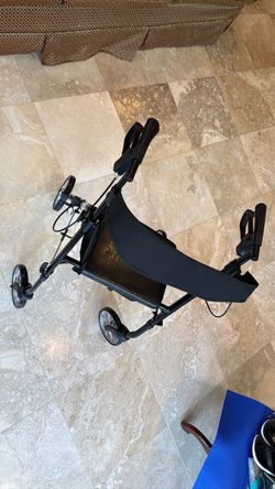Black Rollator Walker with Seat
