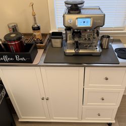 Breville Barista Touch Espresso Machine + Moveable Coffee Station