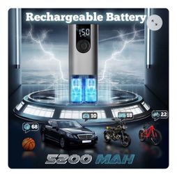 Portable Rechargeable Air Compressor Tire Inflator