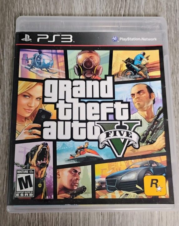 PS3 Game Lot - GTA 5 w/ Map, Dead Space, Dead Rising 2, Star Wars Force Unleashed
