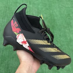 ADIDAS ADIZERO IMPACT “BLACK - FLORAL” FOOTBALL CLEATS (Size 10.5, Men’s)