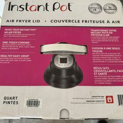 Instant Pot Air Fryer Lid 6 in 1, No Pressure Cooking Functionality, 6 Qt, 1500 W,Black