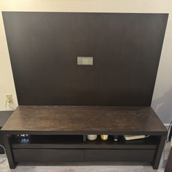 Dark  Brown TV Console Table (solid table) 