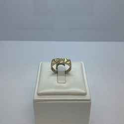 10k Gold Nugget Ring. New.