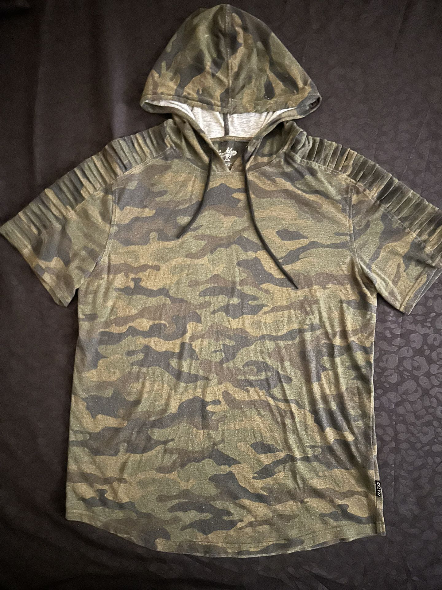 Camouflage  Shirt With A Hood