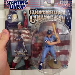 ⚾️ 1999 STARTING LINEUP - SLU - MLB - GEORGE BRETT - K.C. ROYALS - COOPERSTOWN. Condition is "New" with light box wear. Ships out ASAP! Thanks for loo