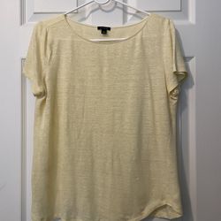 Ann Taylor 100% Linen T-Shirt Women’s Size Large