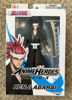 Brand New Bandai Anime Heroes Bleach Renji Abarai Action Figure Sealed
