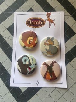 Bambi pin-back button set