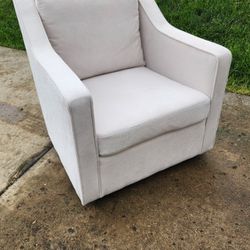 New Beige Swivel Accent Chair 