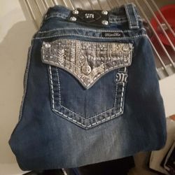 Miss Me Bootcut Jean's Embellished Pockets Sz 31