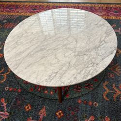 Article Mara Real Marble Round Coffee Table 31.5in