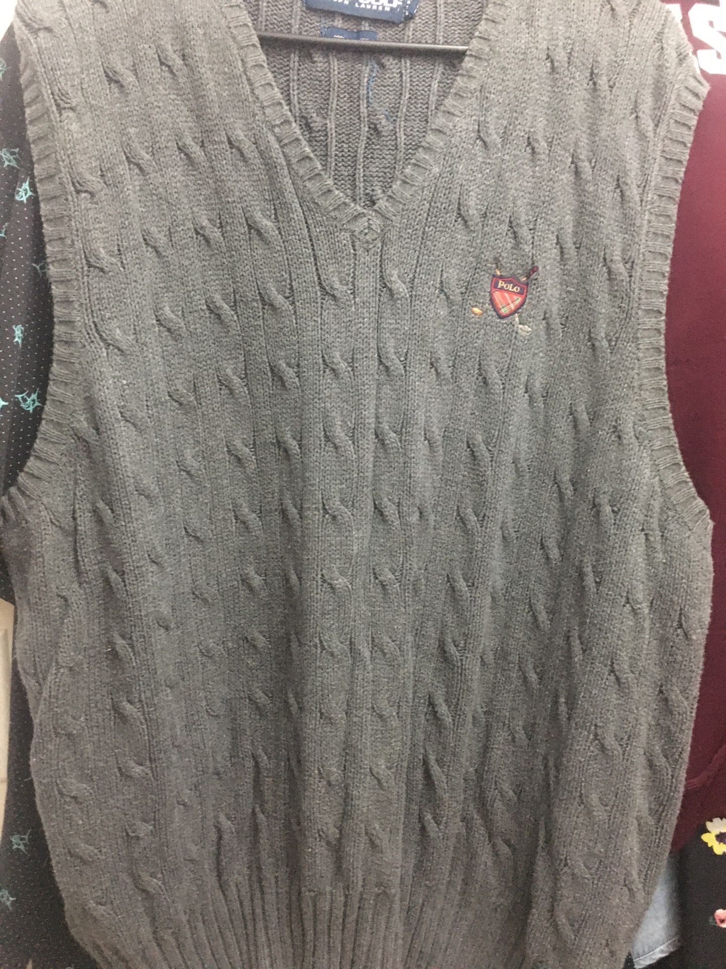 Polo Sweater Vest  Like New  