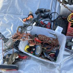 Used tools and compressor for sale