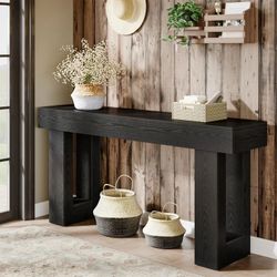 Tribesigns 70.9-Inch Extra Long Console Table, Rustic Wooden Sofa Table Behind Couch, Farmhouse Entryway Console for Living Room, Entryway, Hallway, F