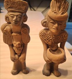 Vintage Mayan Or Aztec Figures