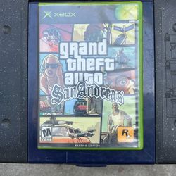 X Box Grand Theft Auto San Andreas