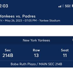 Yankees vs Padres 