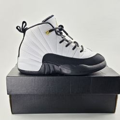 Nike Air Jordan 12 Retro Royalty Taxi White/Black 151186-170 Preschool Size 12C 