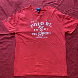 Men's Polo Ralph Lauren Base Camp T-Shirt Size XL Red
