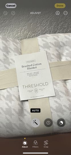 Brushed cotton Blanket Queen By Threshold