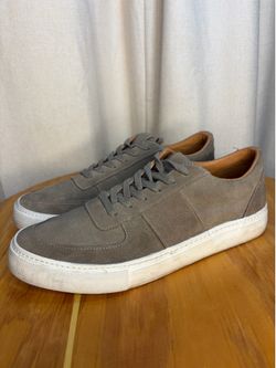 Express Men’s Gray Suede Lace Up Low Top Casual Sneakers Round Toe Size 10