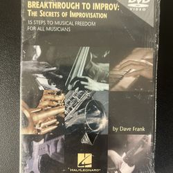 BREAKTHROUGH TO IMPROV The Secrets of Improvisation Dave Frank (DVD) New Sealed