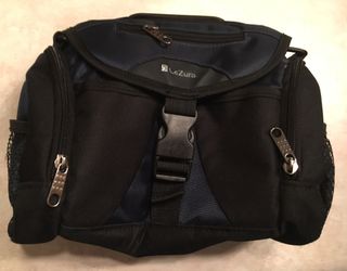 Lezura Black Video Camera Bag with 3 Storage Compartments