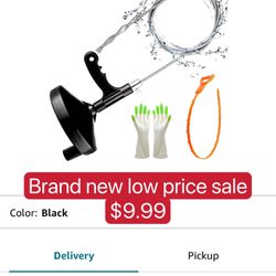 Drain Auger 25 Feet Plumbing Snake Pipe Snake Professional Drain Clog  Remove Tool for Sewer, Comes with Gloves and 25 Inch Snake Hair Clog