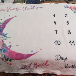 Baby Girls Milestone Blanket