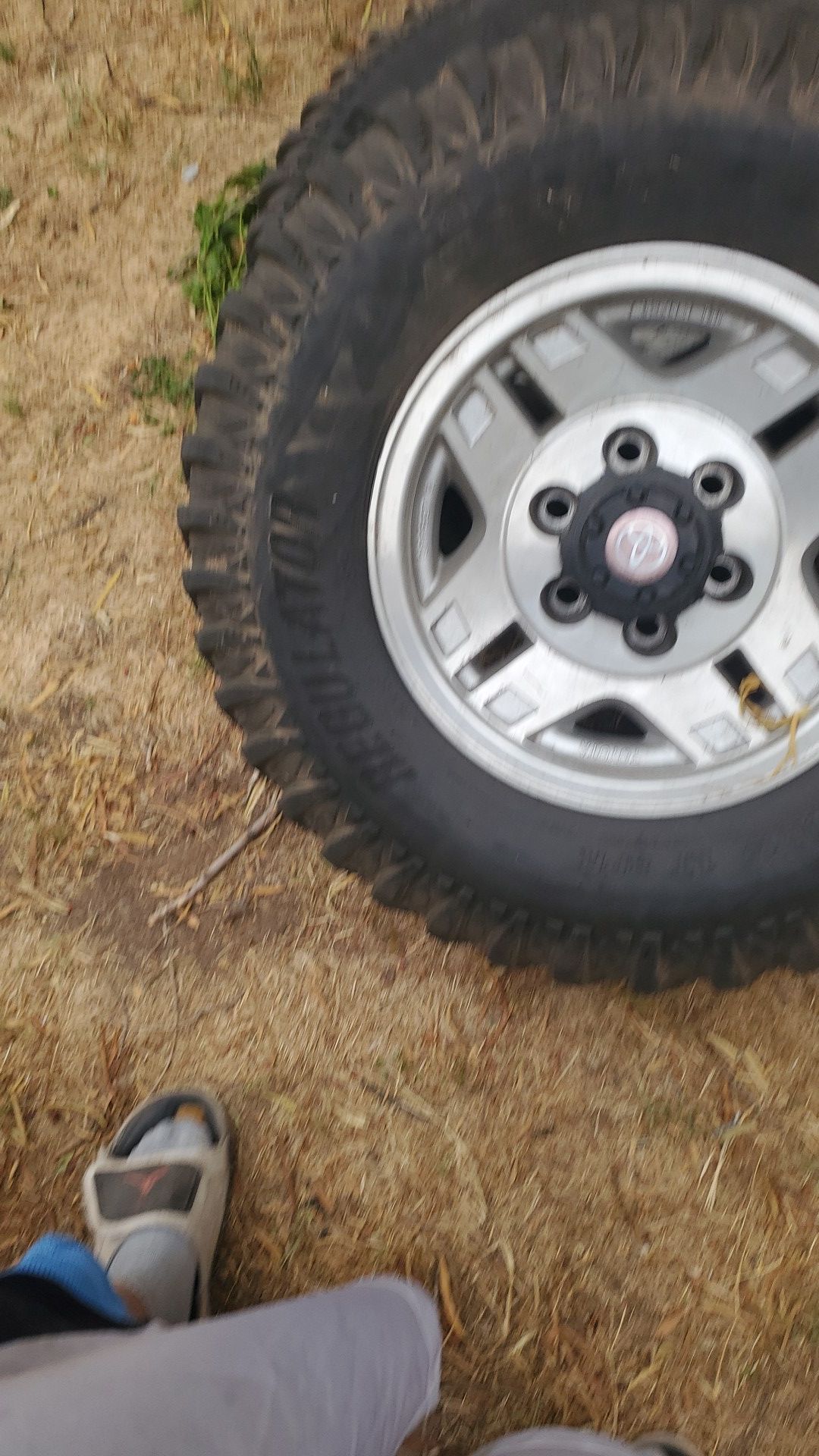2 used rims and tires
