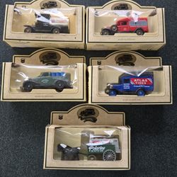 CHEVRON COMMEMORATIVE MODELS 5 DIFFERENT DIE CAST VEHICLES 