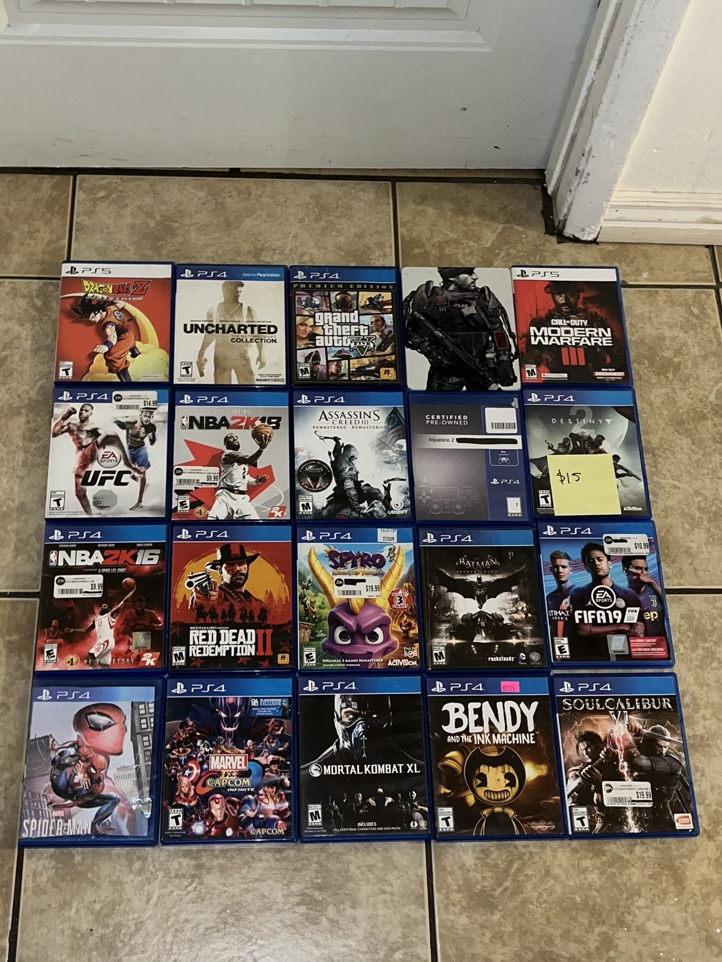 Whole Lotta Video Games Available PlayStation 4 PS5 PS4