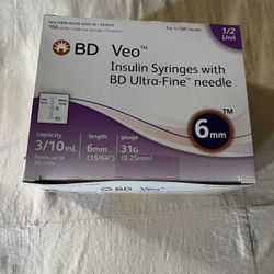 Insulin syringes 